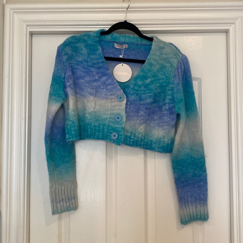 Thanne Button up Sweater Crop Size S/M